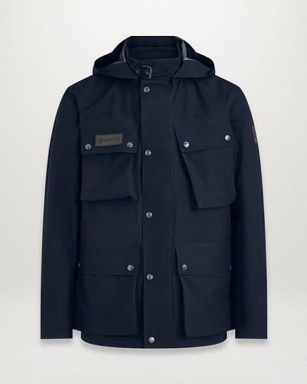 Veste Légère Belstaff Homme Techmaster Bleu Foncé Marine Soldes GZ2473589